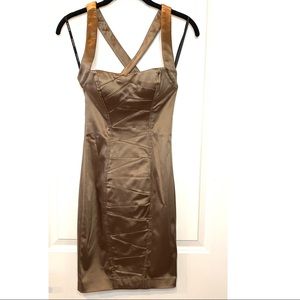 Bebe Bronze Dress 🤎
